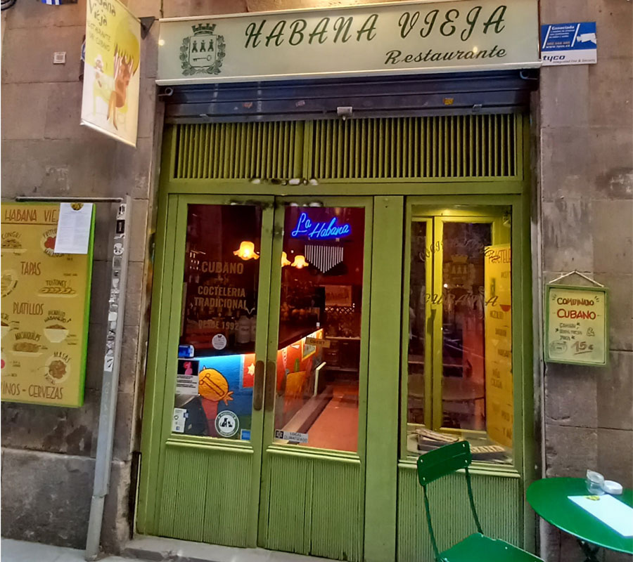 Comida cubana em Barcelona